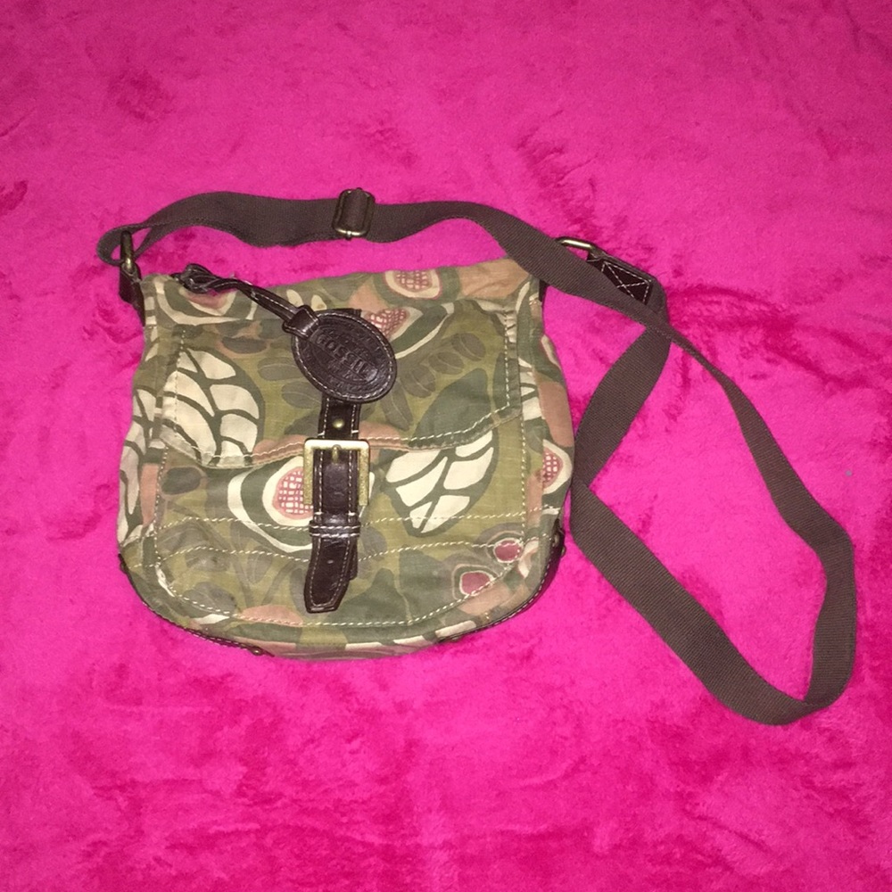 Fossil patterned purse